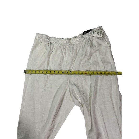 Jones New York Womens Crop Pants With Elastic Waist Band Stretch White Size 2X - Picture 9 of 16